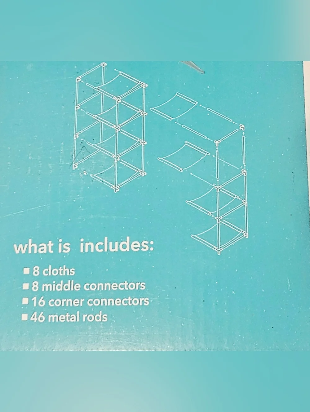 6-Cube Storage Rack New No Tools Needed - Picture 3 of 4